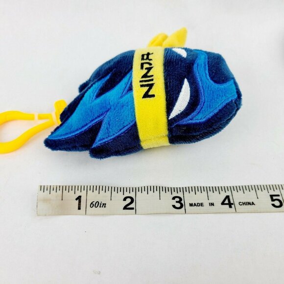 WCT Wicked Cool Toys Ninja Keychain 4 inch Plush Character Head Backpack Clip On - Picture 4 of 4